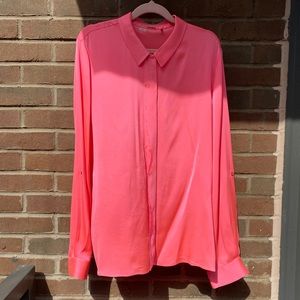 Hot Pink Silk Shirt by Elie Tahari